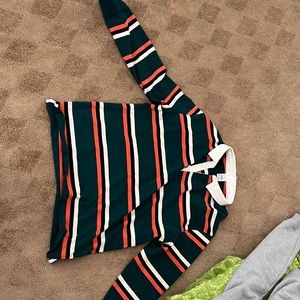 This is mens Zara collared rugby long sleeve shirt